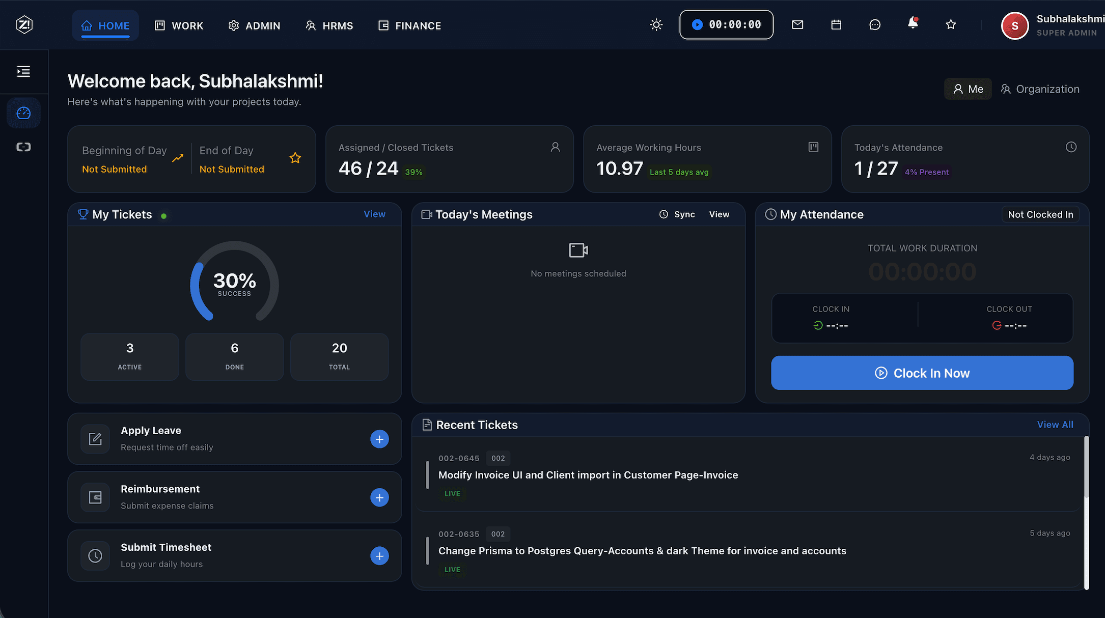 Dashboard Preview Dark