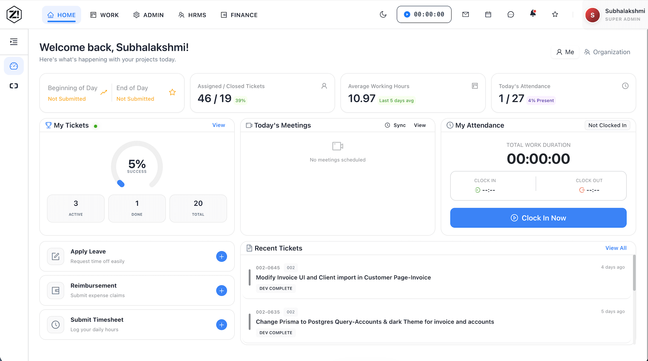 Dashboard Preview Light